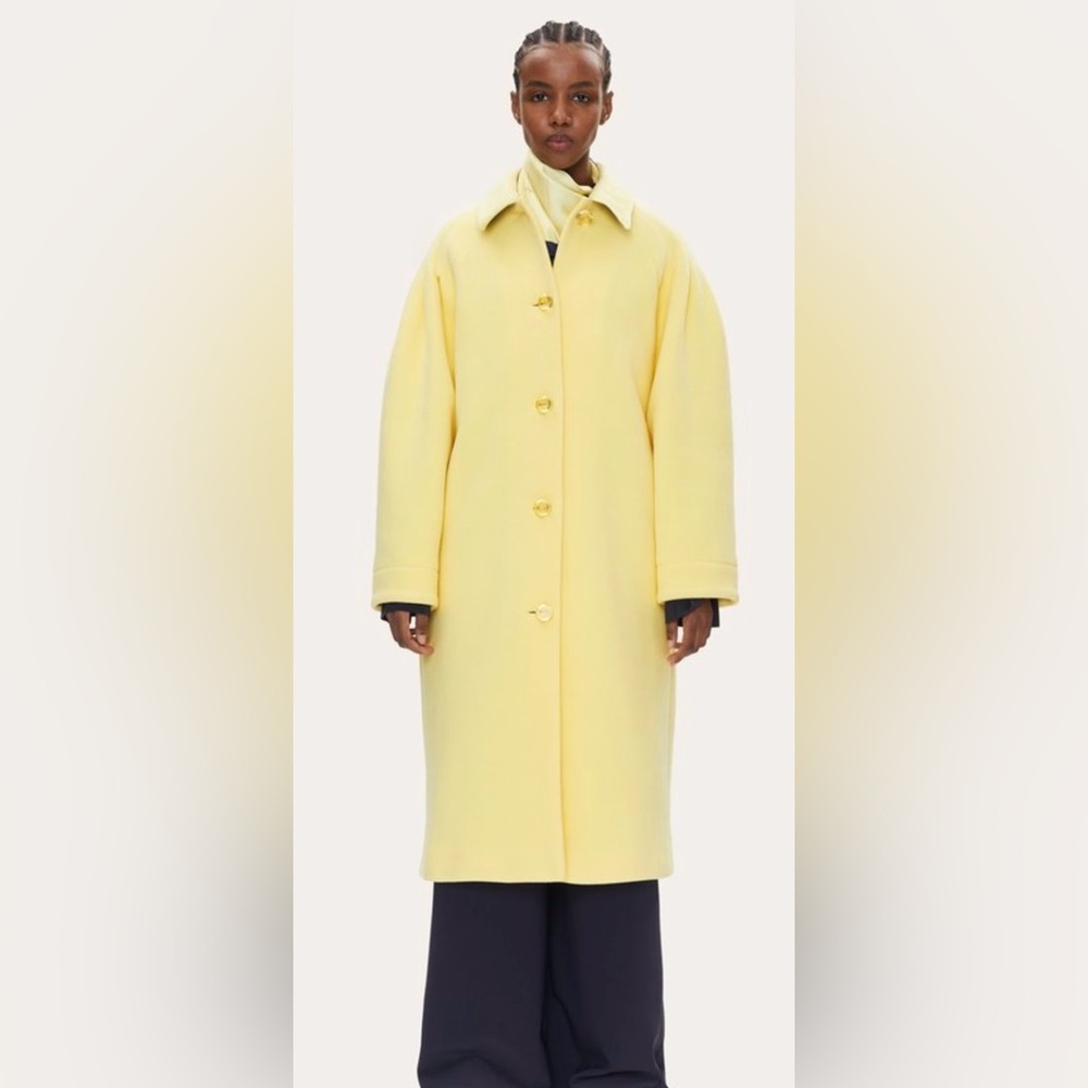 STINE GOYA Pastel Yellow Mandala Coat